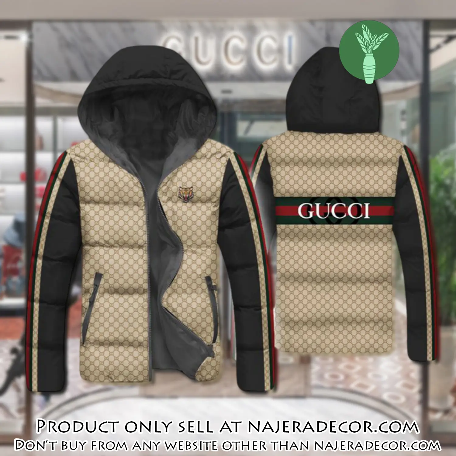 Gucci downfilled coat ultralight down jacket outdoor jacket warm outwear dfj1009 njr3351826